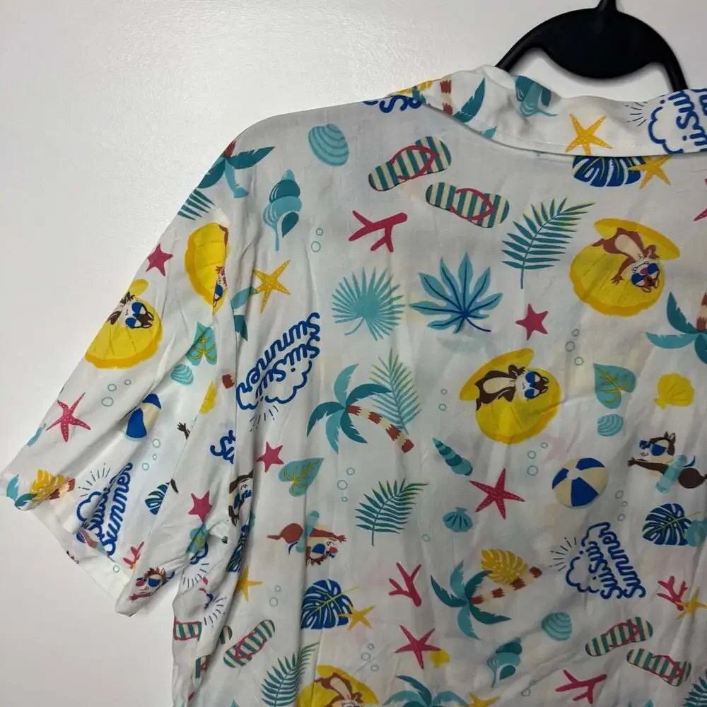 Tokyo Disney Resort Sui Sui Summer Chip 'n Dale Tropical M Button-Down Shirt